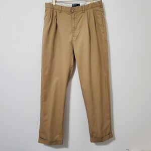 Polo Ralph Lauren Pleated Cuff Cotton Chinos 34 Waist